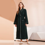 Load image into Gallery viewer, Couple&#39;s sleepwear women&#39;s autumn and winter coral fleece thick warm long flannel nightgown men&#39;s bathrobe sleepwear