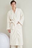 Load image into Gallery viewer, Couple pajamas flannel casual European and American loose bathrobe nightgown