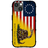 Load image into Gallery viewer, 13 Star Us American Flag Betsy Ross Tattered Gadsden Dont Tread On Me Custom Printed Phone Case