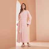 Load image into Gallery viewer, Couple&#39;s sleepwear women&#39;s autumn and winter coral fleece thick warm long flannel nightgown men&#39;s bathrobe sleepwear