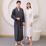 Load image into Gallery viewer, Thin satin bathrobe with quick drying water absorption for couples women&#39;s long and plus size yukata for men