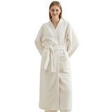 Load image into Gallery viewer, Couple pajamas flannel casual European and American loose bathrobe nightgown