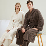 Load image into Gallery viewer, Couple pajamas flannel casual European and American loose bathrobe nightgown