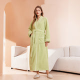 Load image into Gallery viewer, Couple&#39;s sleepwear women&#39;s autumn and winter coral fleece thick warm long flannel nightgown men&#39;s bathrobe sleepwear