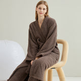 Load image into Gallery viewer, Couple pajamas flannel casual European and American loose bathrobe nightgown