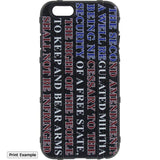 Load image into Gallery viewer, 2nd Amendment Flag Custom Printed Android &amp; Apple Phone Case Design